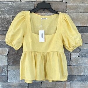 Reformation Zenni Linen Top NWT